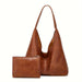 2Pcs de bolso de hombro para mujer, bolso retro sencillo grande - Quierox - Tienda Online