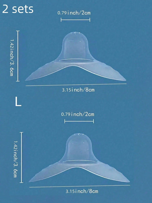 2pcs de Cubiertas de lactancia de silicona, protectores de pezones - Quierox - Tienda Online
