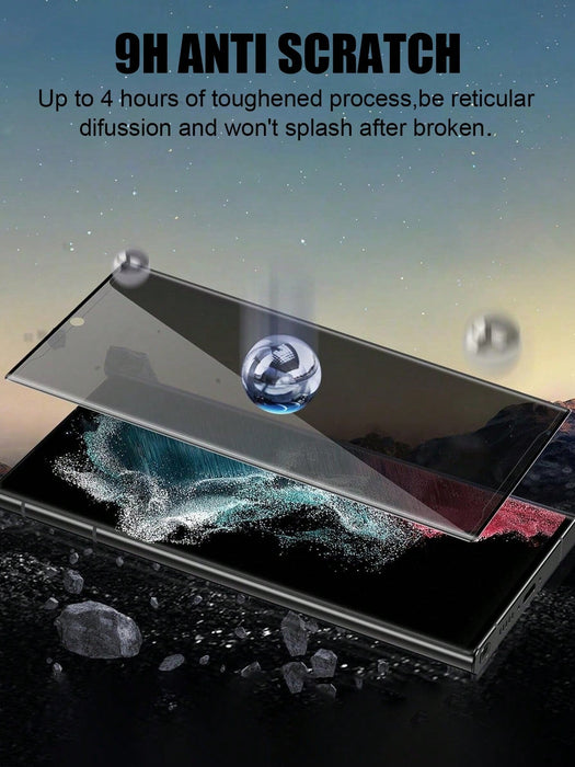2pcs de protector de pantalla de vidrio templado curvo antiespía, para Galaxy S21 Ultra - Quierox - Tienda Online