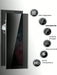 2pcs de protector de pantalla de vidrio templado curvo antiespía, para Galaxy S21 Ultra - Quierox - Tienda Online