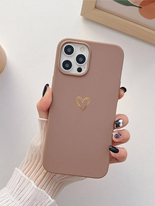 2pcs Funda del teléfono del modelo del corazón de la pareja - Quierox - Tienda Online