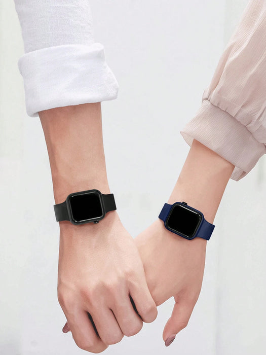 SHEIN Reloj digital con esfera cuadrada para niños de 2 piezas