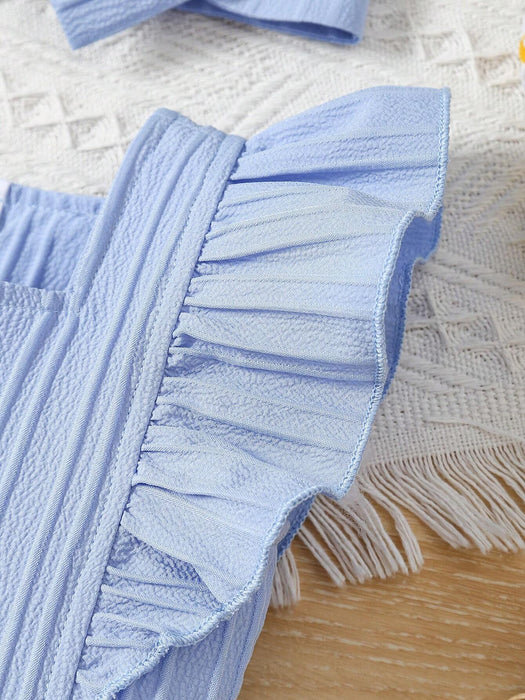 SHEIN Conjunto de ropa para recién nacido de 2 piezas ideal para el día a día en verano.