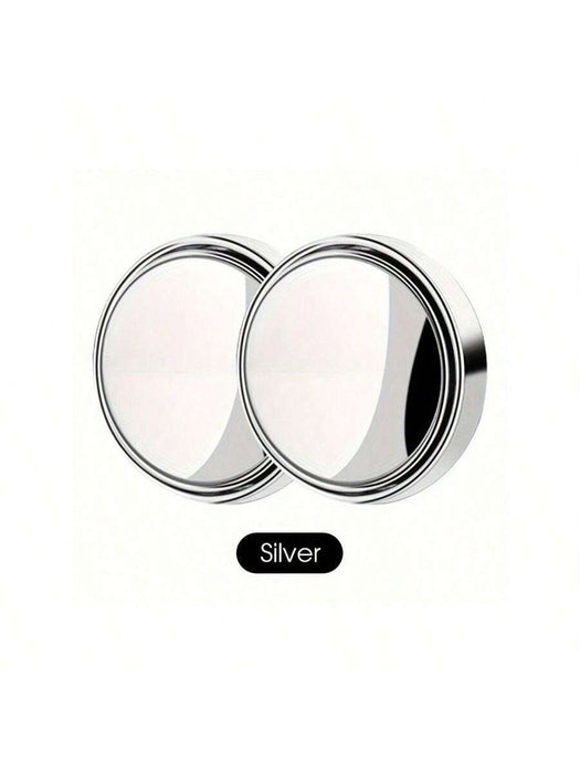 2 espejos pequeños redondos de cristal de alta definición para coche