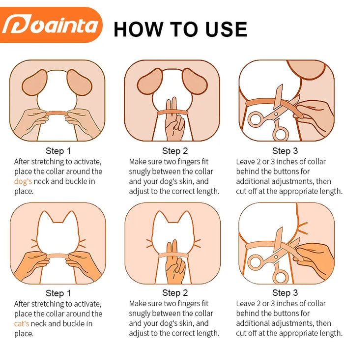 Collar antipulgas y garrapatas para mascotas
