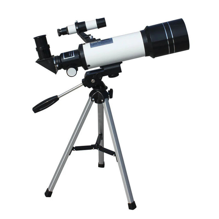 Telescopio astronómico refractor F30070M para niños: telescopio educativo de 70 mm