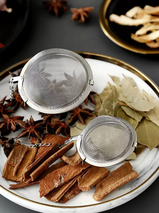3 bolas de condimento de acero inoxidable, bolas de té para el hogar - Quierox - Tienda Online