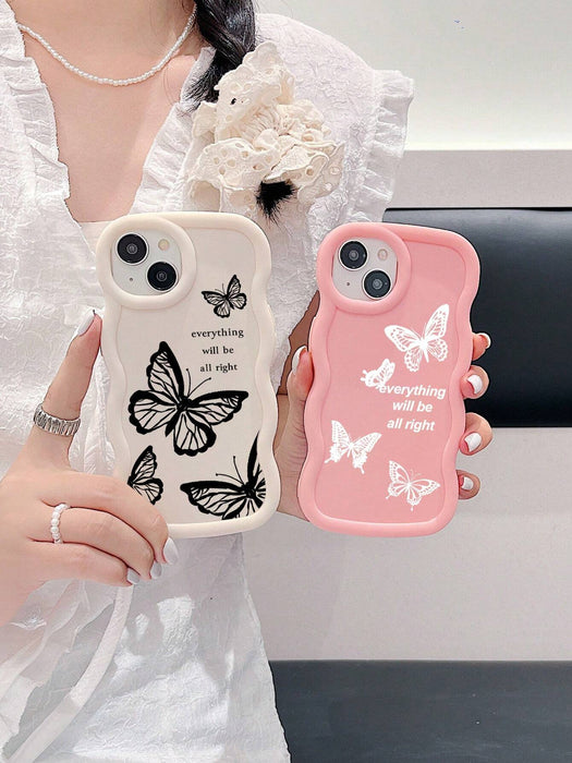 3 fundas de lujo con estampado de mariposas, mate, suaves y creativas, para iPhone 11 - Quierox - Tienda Online