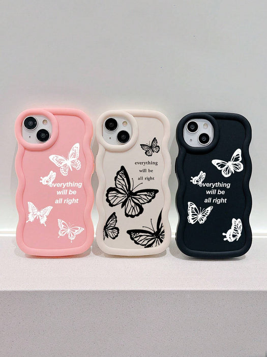3 fundas de lujo con estampado de mariposas, mate, suaves y creativas, para iPhone 11 - Quierox - Tienda Online