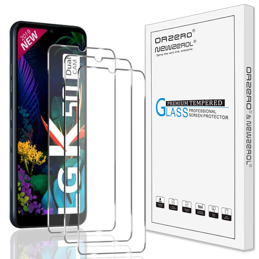 3 Orzero Max Protector de pantalla de vidrio templado LG K50 - Quierox - Tienda Online
