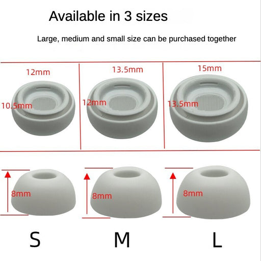 3 pares de almohadillas de silicona para auriculares suaves de repuesto para auriculares - Quierox - Tienda Online