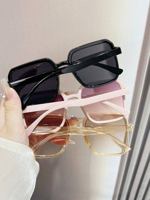 3 pares de gafas cuadradas de playa lujosas y de moda para mujer - Quierox - Tienda Online
