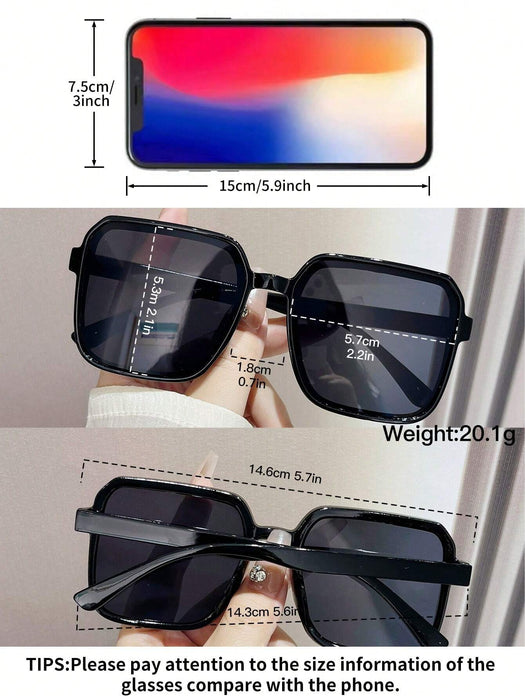 3 pares de gafas cuadradas de playa lujosas y de moda para mujer - Quierox - Tienda Online