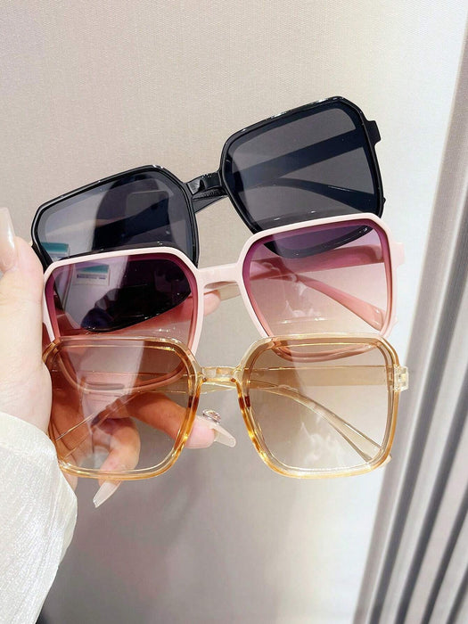 3 pares de gafas cuadradas de playa lujosas y de moda para mujer - Quierox - Tienda Online