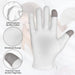 3 pares de guantes humectantes de algodón blanco para pantalla táctil - Quierox - Tienda Online