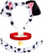 3 pcs de disfraz de perro dálmata para adultos, orejas de cachorro, diadema de cola de perro - Quierox - Tienda Online