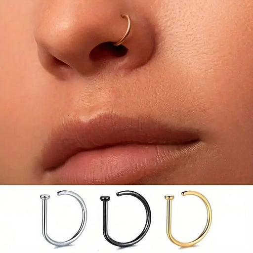 3 Piezas de Aros para Nariz Sin Perforación, Clip Nasal - Quierox - Tienda Online
