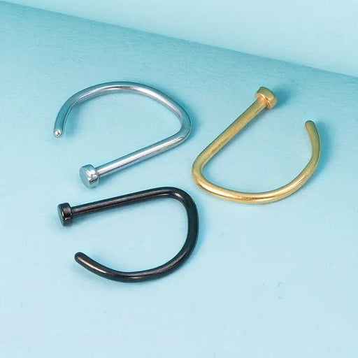 3 Piezas de Aros para Nariz Sin Perforación, Clip Nasal - Quierox - Tienda Online