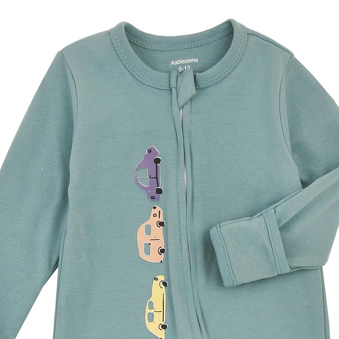 3 Pijama enterizo para bebé con puños tipo manopla - Quierox - Tienda Online