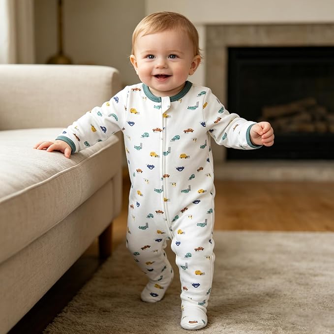 3 Pijama enterizo para bebé con puños tipo manopla - Quierox - Tienda Online
