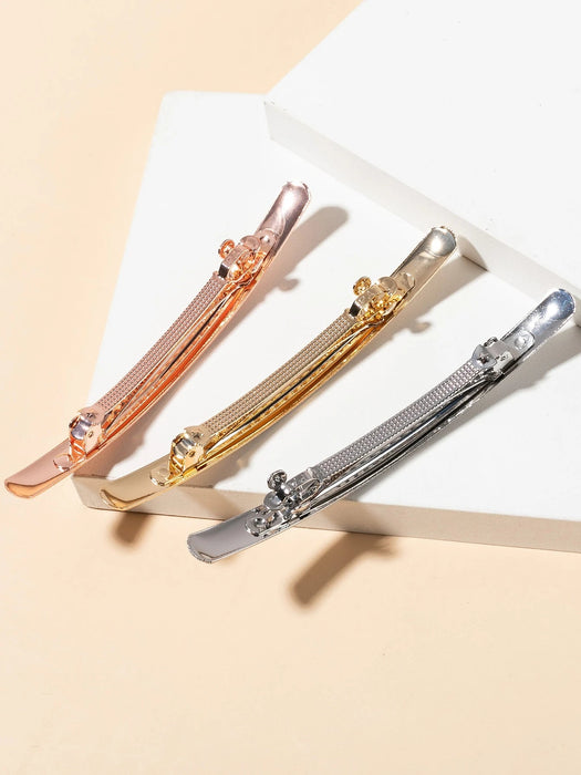 3 pinzas geométricas para el pelo, pinzas informales, pasadores para el pelo - Quierox - Tienda Online