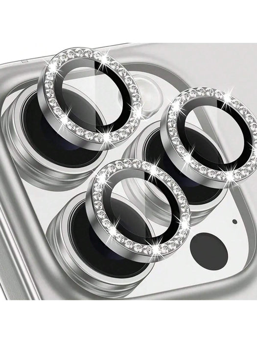 3 protectores de lente de cámara, con anillo de diamantes para Iphone 14 Pro Max - Quierox - Tienda Online