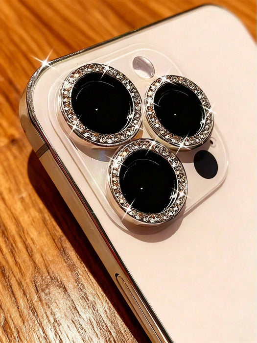 3 protectores de lente de cámara, con anillo de diamantes para Iphone 14 Pro Max - Quierox - Tienda Online