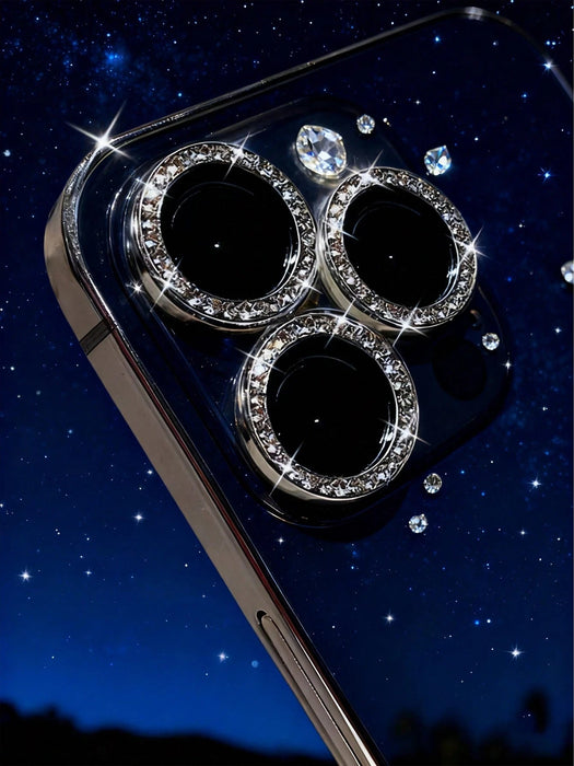 3 protectores de lente de cámara, con anillo de diamantes para Iphone 14 Pro Max - Quierox - Tienda Online