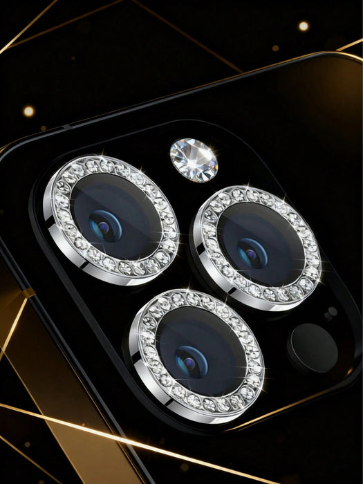 3 protectores de lente de cámara, con anillo de diamantes para Iphone 14 Pro Max - Quierox - Tienda Online
