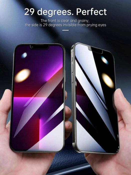 3 protectores de pantalla de vidrio templado de protección de privacidad de pantalla - Quierox - Tienda Online