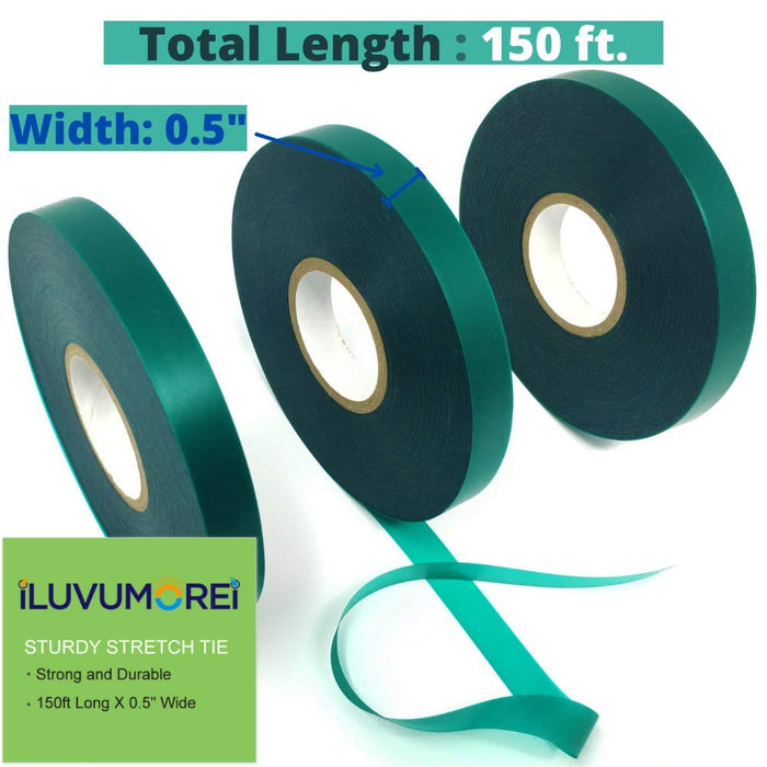 3 rollos de cinta elástica para atar, 1/2" (1,27 cm) y 150 pies (45,7 m) - Quierox - Tienda Online