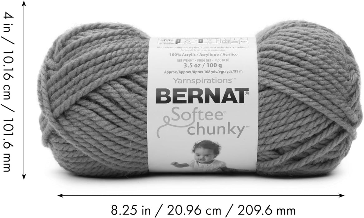 3 unid Bernat Softee - Ovillo grueso de color rojo baya 3.5 onz - Quierox - Tienda Online
