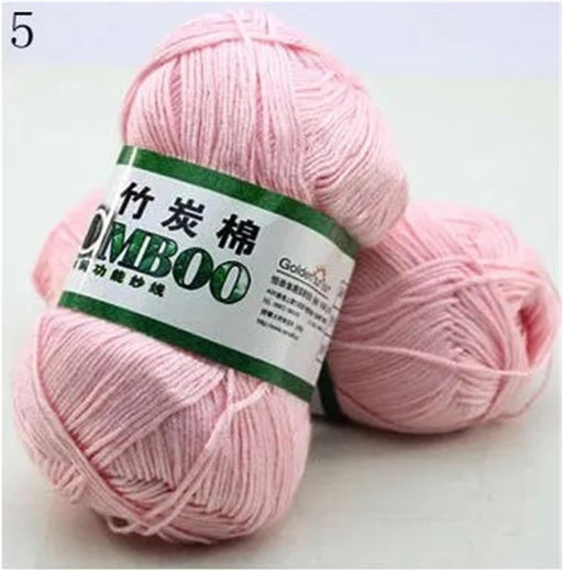 3 unidades 50g metros suave y liso algodón de bambú Natural tejido a mano - Quierox - Tienda Online