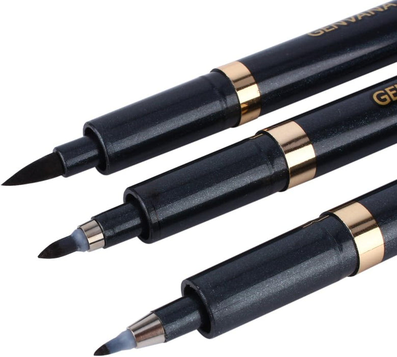 3 unids chino japonés caligrafía shodo pincel tinta pluma escritura dibujo artesanía SG - Quierox - Tienda Online