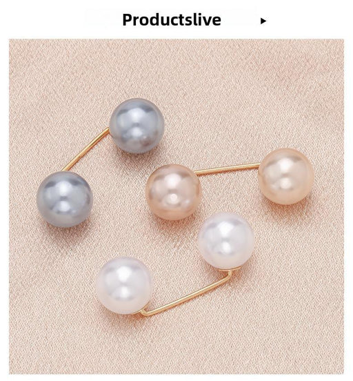 3 unids/set broche de doble perla alfilere para mujer - Quierox - Tienda Online