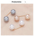 3 unids/set broche de doble perla alfilere para mujer - Quierox - Tienda Online