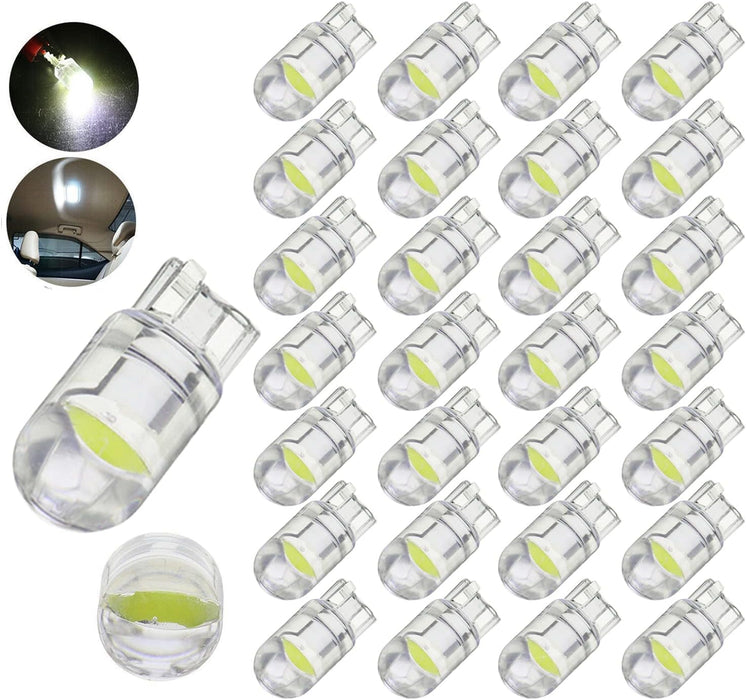 30 focos LED con cuña T10, bombillas COB sin errores para cúpula de coche - Quierox - Tienda Online