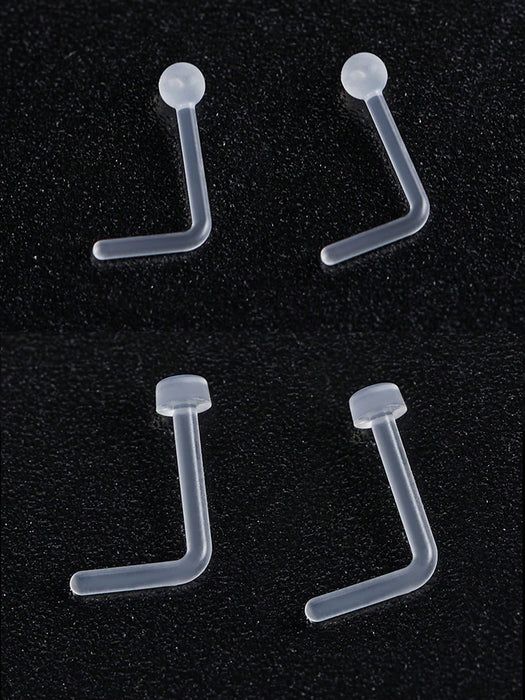 30 piezas Simples Tachones nasales transparentes y casuales - Quierox - Tienda Online