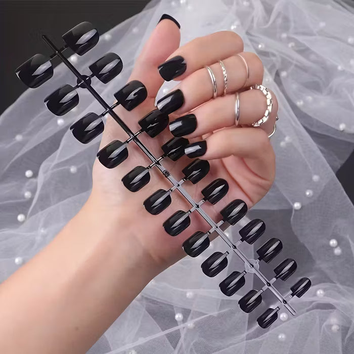 (150 piezas) de uñas cuadradas, uñas cortas, uñas postizas removibles