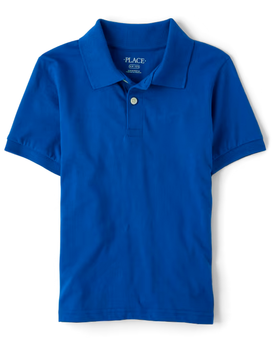 The Children's Place Polo de uniforme para niños - blue