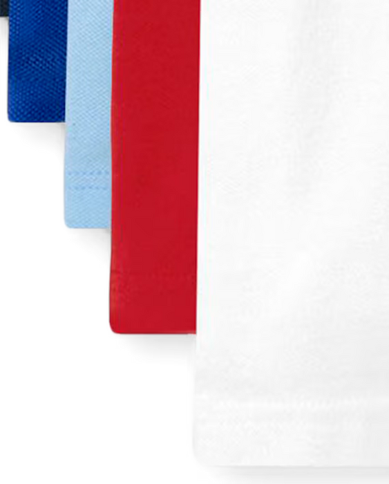 The Children's Place Polo de piqué uniforme para niños, paquete de 7