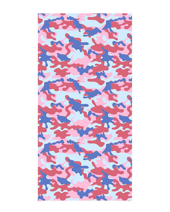 Döhler Toalla de playa con estampado de camuflaje.