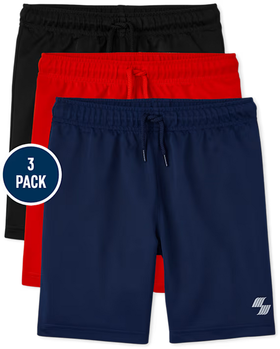 The Children's Place  Pack de 3 Shorts de baloncesto para niño - multi