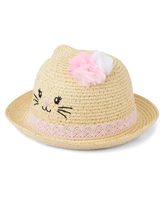 The Children's Place  Fedora de gato para bebés niñas - gray