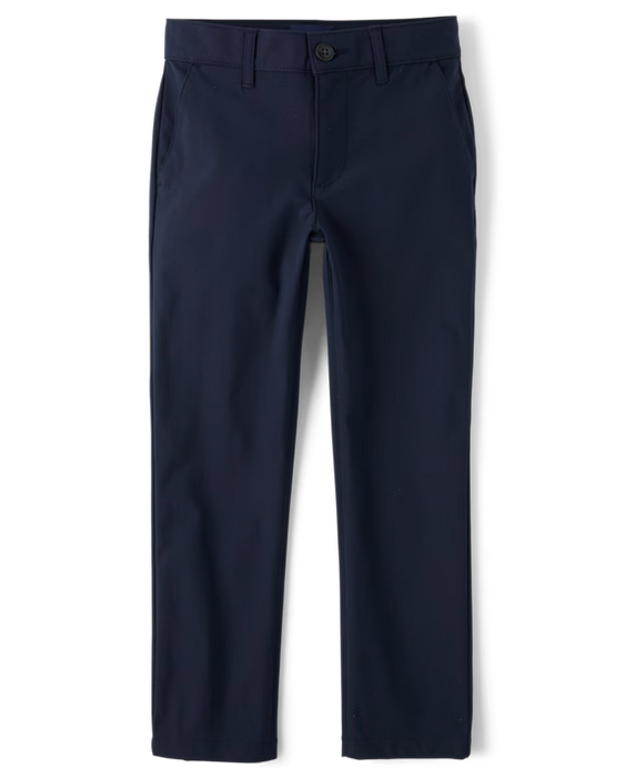 The Children's Place  Pantalones chinos ajustados de secado rápido uniformes para niños - blue