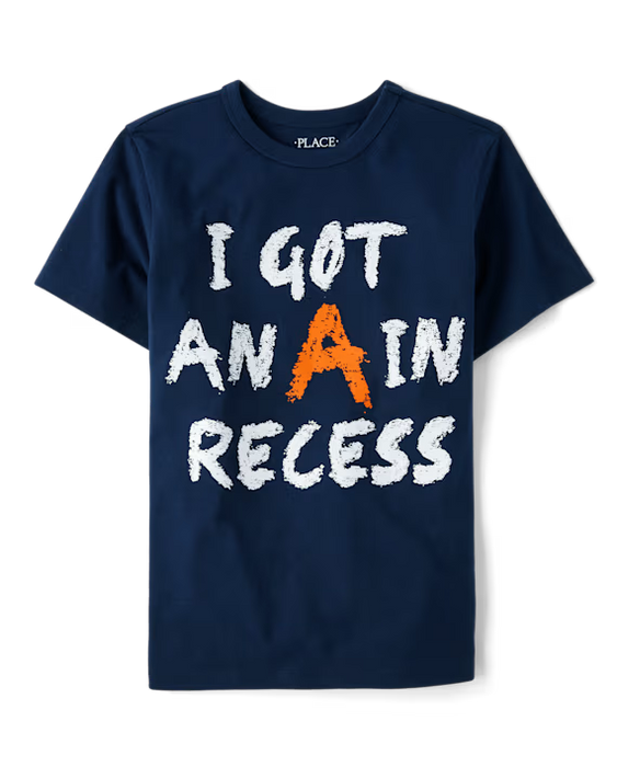 The Children's Place  Camiseta con gráfico A In Recess para niño - blue