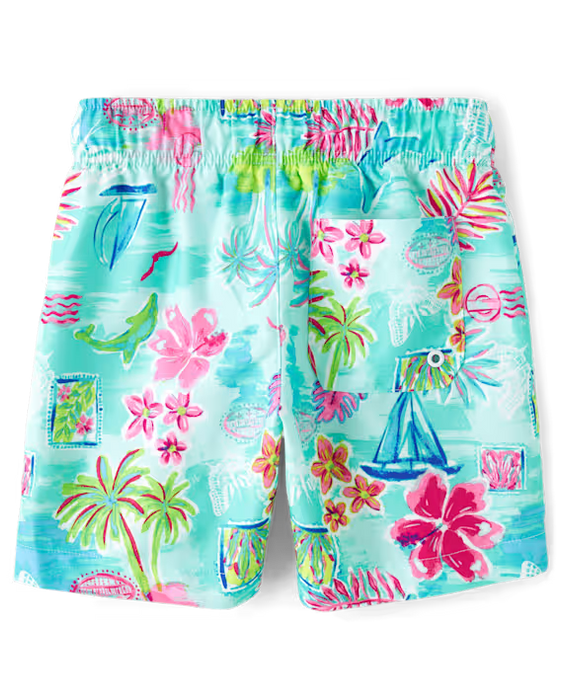 The Children's Place Bañador estampado para niño - aguamarina