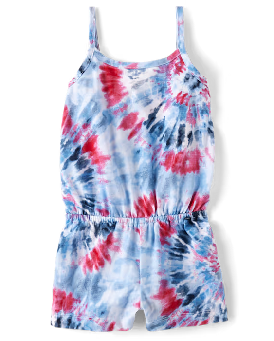 The Children's Place Pelele tie-dye para bebés y niñas pequeñas - rojo