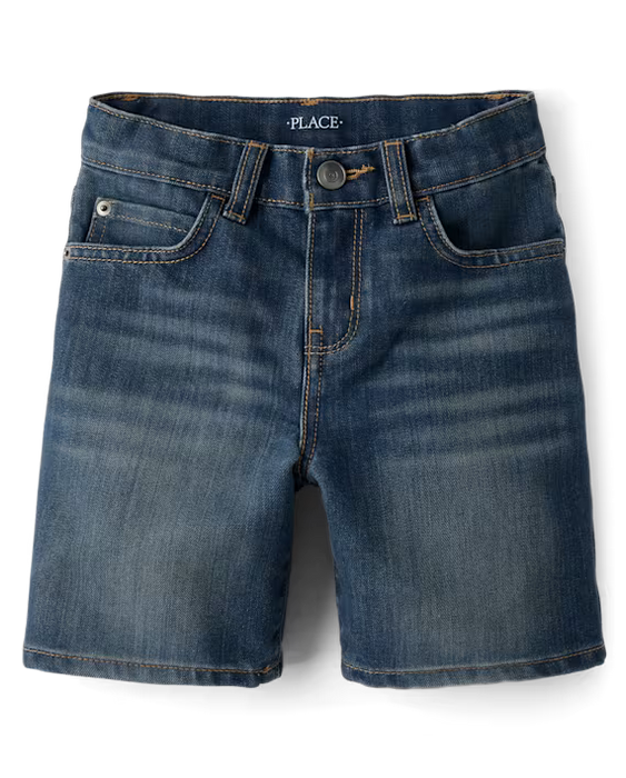 Pantalones cortos vaqueros para niño - azul