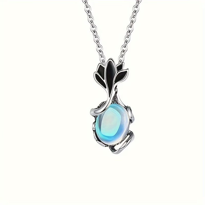 12 piezas de collares de estilo bohemio de amatista artificial de bala de pilar hexagonal y piedra artificial